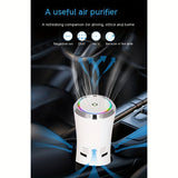 1pc Car Negative Ion Air Purifier Air Deodorizer Small Office Home Odor Removal Deodorant Machine Negative Ion Purifier Car Air