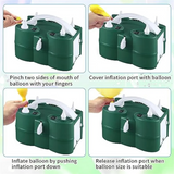 EU Plug,Powerful Electric Balloon Pump,Air Iate/Deflate Pump,Double Motor for Swimming Pool, Iatable Bed and Etc.