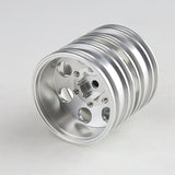 6Pcs Metal Front And Rear Hub Wheel Rim For 1/14 Tamiya RC Trailer Tractor Truck Car Upgrade Parts
