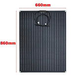 ETFE 300W Solar Panel 18V Semi-flexible Monocrystale Solars Cell Cable Outdoor Car RV Waterproof Rechargeable Power System