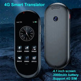 Voice Translator 4.1 Inch Chat GPT 138 National Language Intelligent Real-time Translation Device Support 4G SIM Card Hot Sale