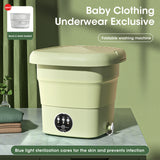 Portable Washing Machine 4.5L - EU/US/UK/AU. Mini Dehydratable for Dormitory, Student. Sock/Underwear/Panties. Rental & Travel. Free Shipping.