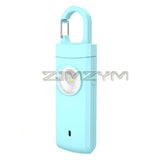 130dB Self Defense LED Flashlight Loud Keychain USB Rechargeable Emergency Protective Supplies Women Outdoor Alarm