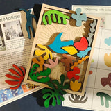 1 PCS Matisse Montessori Puzzle Wooden Toys Random Color Wood Early Educational Gift For Kids 1-3 Years Old