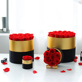 Romantic Level A Eternal in Box Gifts Wife Real Rose Preserved wer Gift Set Home Decor Valentines Day Wedding-B