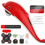 Dolphin Massager Stick Electric Percussion Hammer Back Waist Cervical Spine Handheld Whole Body Multifunctional Vibration Appara