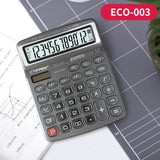 Desktop 12 Digit Large Solar Power LCD Display Big Button Calculator 112 Steps Check and Correct Function