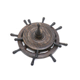 Wood Round Pen Holder Brush Hanging Pen Rack Double Rotating  Disk Round Pen Holder Practical Calligraphy Brush Storage Rack