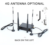Industrial Grade OpenWRT Wireless Router with Cat4 4G LTE 2.4GHz WiFi and 1 WAN 4 LAN