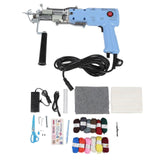 Tufting Starter Kit Cut Loop Pile 2 in 1 Adjustable Pile Height 200W Low Noise Rug Tufting Tool for Beginner 100240V EU Plug