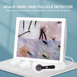 15inch LCD Skin&amp;Hair Analyzer Detector Digital Microscope Magnifier Skin Hair Blackhead Follicle Scalp Detector 50X-200X