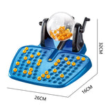Family Lotto Traditional Bingo Game Set Educational Games Deluxe Lucky Ball hine for Home Travel Holiday Bar Party