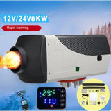 Auxiliary 12V 24V 8KW Heater Diesel Parking Remote Control Heaters with LCD Monitor for Car Boat Accessories