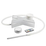 CRUSHER Acrylic Hookah Complete Kit with 4-color LED Lights Chicha Bowl Water Pipe X Letter Кальян Shishsa Smoking Set