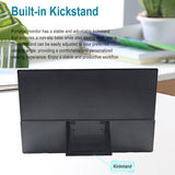 15.6 Inch for Laptop 1080P Travel with Kickstand & Dual Speaker External Gaming Monitor Portable Screen