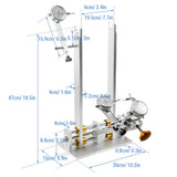 Truing Stand Bike Wheel Alignment with Dial Gauge for Quick Release and Thru-Axle Bicycle Repair Tool