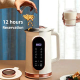 220V 1.5L Soybean Milk Electric Juicer Blender Mixer Wall Breaking 10-leaf Blade Intelligence Breakfast hine