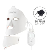 Face Neck Silicone LED 7 Colors Photon Red Light Therapy Flexible Facial Beauty Mask Skin Care Anti-Ance