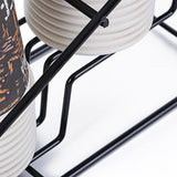 Bottle Wire Monin Syrup Coffee Storage Multifunction Milk Tea Cup Rack Display