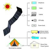 18V 100W Foldable Solar Panel DC+USB Fast Charge Portable Solars Battery Charger Power Bank for Phone Camping Van RV Outdoor
