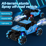 Four wheel drive off-road climbing, rotating drift, music, lighting, charging, remote control car, children's electric toy car
