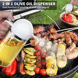 500ml Spray and pour dual mode Bottle Kitchen BBQ Cooking Olive Oil Dispenser Camping Baking Soy Sauce Sprayer Containers