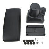 Center Console Organizer Double Layer Armrest Box Easy Charging Artificial Leather Adjustable Silent Opening Closing for Auto