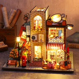 1pc Dollhouse Miniature With Furniture Kit, Handmade DIY House Model For Gift Of Teens And Adult