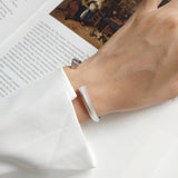 New S925 Sterling Silver Minimalist Classic Twisted Smooth