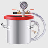 Visible defoaming AB glue stabilized wooden epoxy silicone deoaming bucket vacuum pump tank