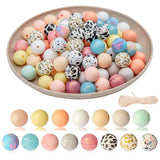 15 Mm Silicone Keychain Bracelet Round Beads, For Jewelry Necklace Home Decor DIY Craft Supplies