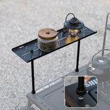 IGT Extended Laminate Aluminium Alloy Portable BBQ Table Laminated Board Detachable for Outdoor Kitchen System Accessories