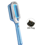 Cold Straightner For Hair Brush Ice Therapy Professional Negative Ion Cold Air Straightening Comb Smoothing Brush Hair Styler