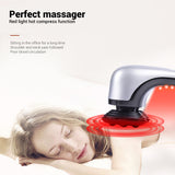 2023 New intelligent infrared lumbar back massage hammer with Double heads hot compress massager