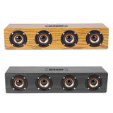 Portable Electric Bass Audio Amplifier S6 Bluetooth Wood Speaker U Disk Tf Card High Power Wireless Portable Bluetooth Speaker