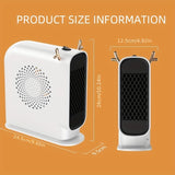 1pc Cute Little Antler Heater Winter Office Heater Small Heater With Heating And Fan Modes New Desktop Mini Heater Small Household Electric Heater Student Dormitory Heating Fan Back To School Supplies Winter Essential