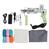 2 in 1 Cut Pile Loop Pile Electric Rug Gun Machine Starter Kit 40 Stitches Per Second Electric Tufting Machine 100240V US Plug