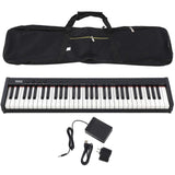 Electrical Piano 128 Keys 61 Key Tapes Digital Keyboard Bluetooth Connection Musical InstrumentBlack