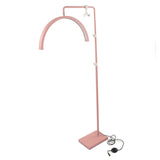 22 Inch 40W Beauty LED Floor Light 2700 to 5600K Pink Half Moon Lamp for Eyebrow Tattoo Nail Art 100240V UK Plug