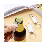 20PCS Sublimation Blanks Keychains Metal Bottle Opener Blank Key Rings Gift for Your Boyfriend, Husband, Father