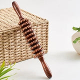 Wooden muscle relaxation e massager fiess yoga meridian thin leg cervical roller massage stick