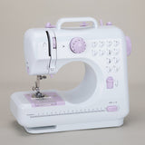 Electric Sewing Machine - Lightweight with Cutting, Double Thread. 12 Durable. Lover Gifts. Two Speed