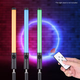 20W Handheld RGB Stick LED Light Wand 3000K-6000K Dimmable Remote Control for Party Live Streaming Video Shooting
