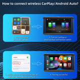 7 Inch Car Multimedia Player with Built-in Camera Support Driving Record Wireless Carplay Android Auto FM Reverse Image