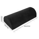 Half Moon Black Ankle Knee Neck Lumbar Support Cushion Elderly People Home Memory Foam Semi Roll Leg Pillow