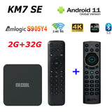 MECOOL KM7 SE 10pcs TV Box Android 11 Netflx 4K Google 2GB 32GB BT5.1 Amlogic S905Y4 Media Player VS KICKPI KP1 KM2 PLUS