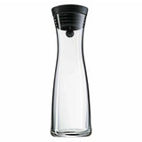 Water Carafe 1.8L High Borosilicate Glass Bottle Basic Tilting Lid Closure Jug