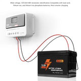 PWM Charge 10A-60A with LCD Display Solar Photovoltaic Controller System 12V/24V for Lead-acid Lithium Battery