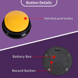 Recordable Buttons, Buttons For Communication Pet Training Buzzer, Dog Talking Button Set Funny Gift ,4PCS
