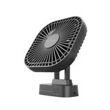 Mini USB Rechargeable Portable Silent Desktop Fan, 5000mAh, Timing Magnetic Suction, Air Cooler, Office and Outdoor